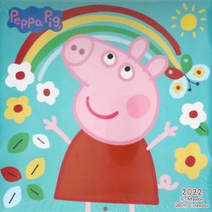Peppa Pig 2022 Wall Calendar 10"X10" 16 Month Planner School Supplies new sealed